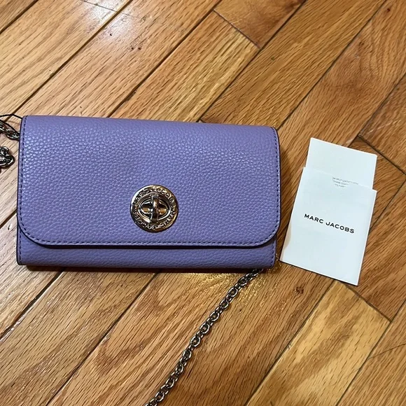 NWT ❤️Marc Jacobs The Wallet on Chain Bag with turn lock - Picture 10 of 17